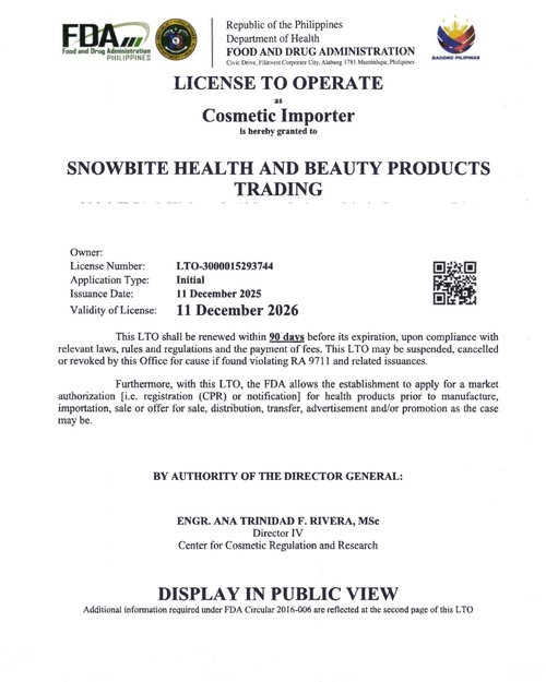 SNOWBITE GLOW PAP + PURPLE PIGMENT