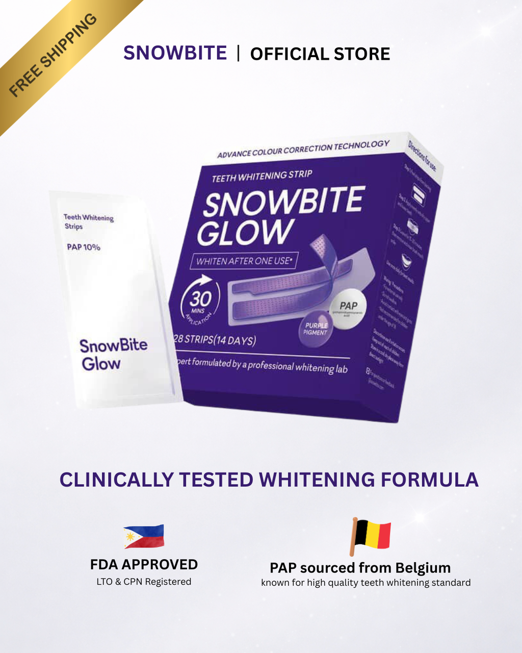 Snowbite Glow PAP + Purple Pigment