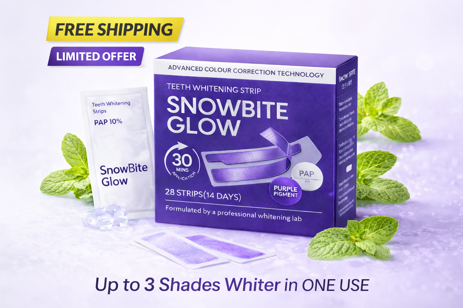 SNOWBITE GLOW PAP + PURPLE PIGMENT