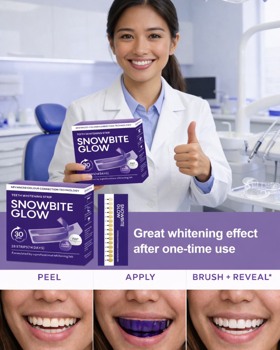 SNOWBITE GLOW PAP + PURPLE PIGMENT